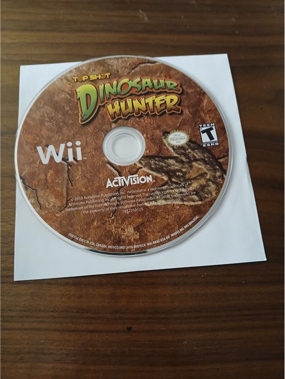 Top Shot Dinosaur Hunter (Nintendo Wii 2010)